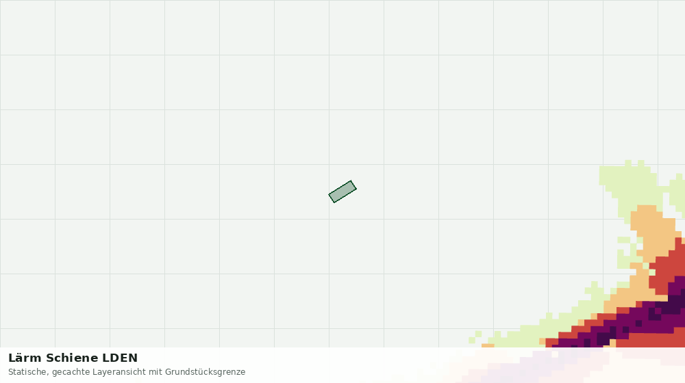Statische Kartenansicht: Lärm Schiene LDEN