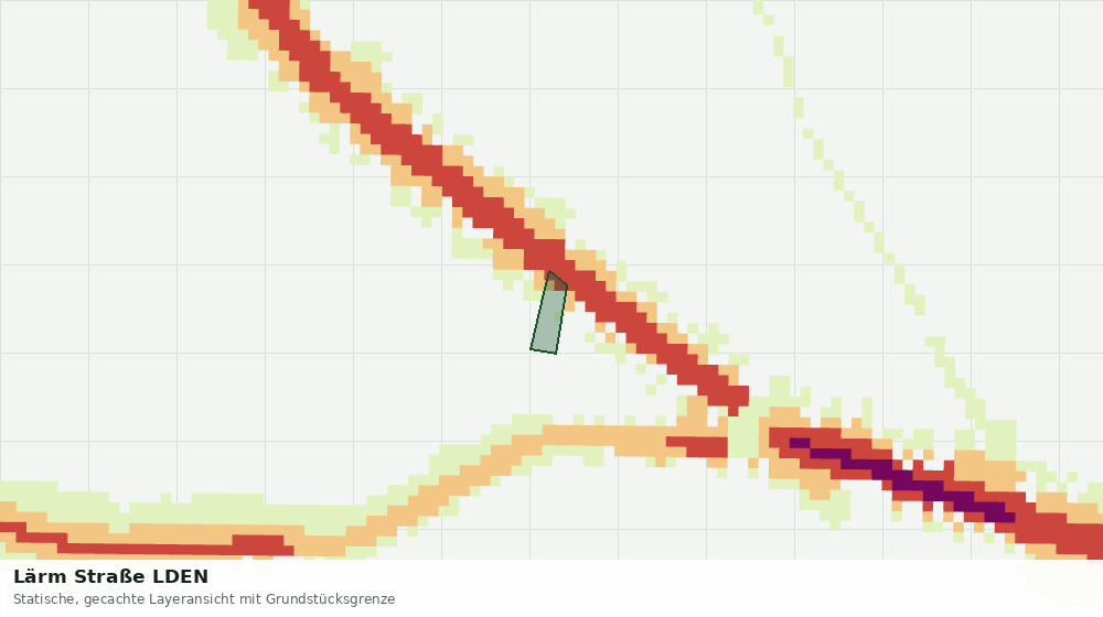 Statische Kartenansicht: Lärm Straße LDEN