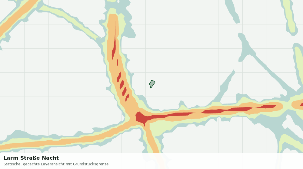Statische Kartenansicht: Lärm Straße Nacht