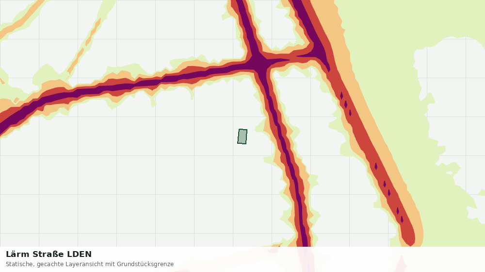 Statische Kartenansicht: Lärm Straße LDEN
