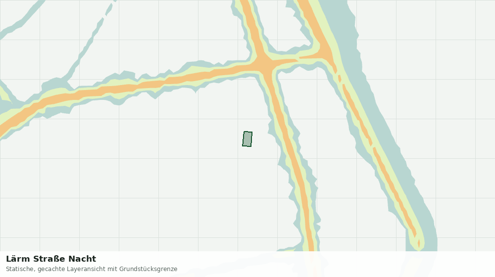 Statische Kartenansicht: Lärm Straße Nacht