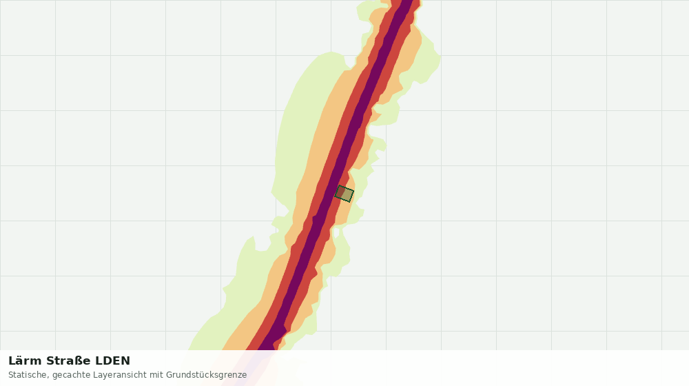 Statische Kartenansicht: Lärm Straße LDEN