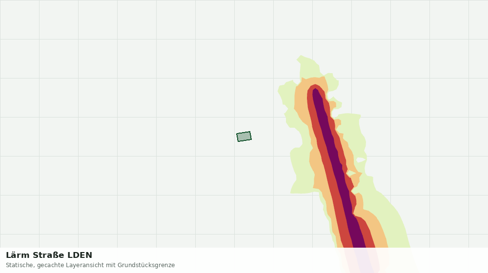 Statische Kartenansicht: Lärm Straße LDEN