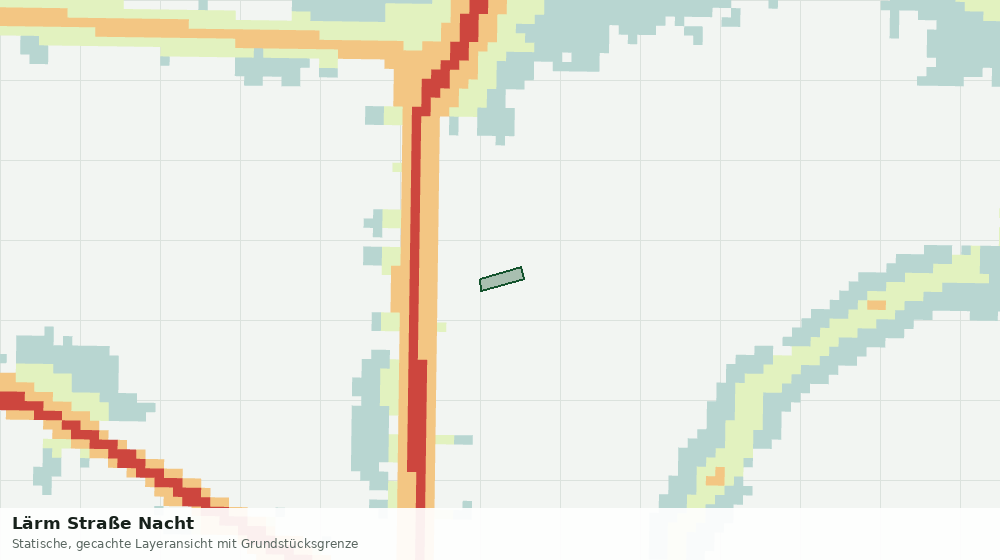 Statische Kartenansicht: Lärm Straße Nacht