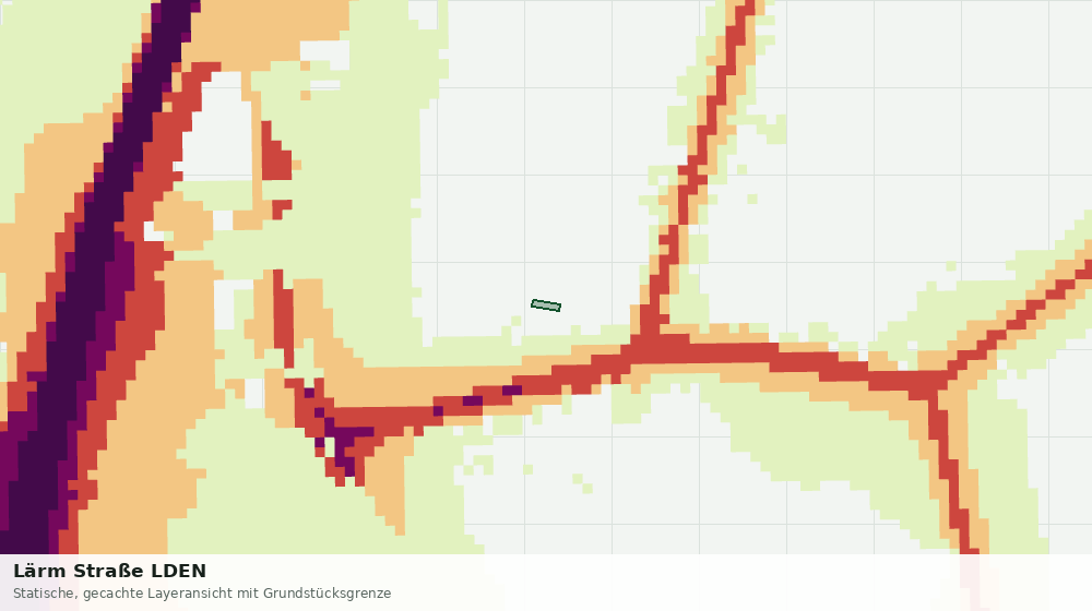 Statische Kartenansicht: Lärm Straße LDEN