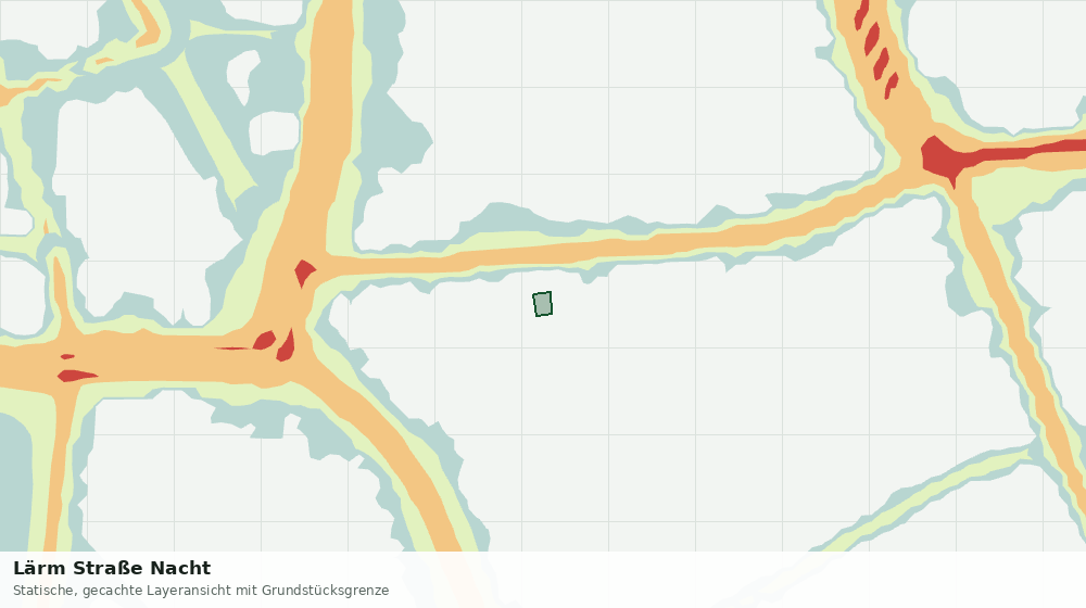 Statische Kartenansicht: Lärm Straße Nacht