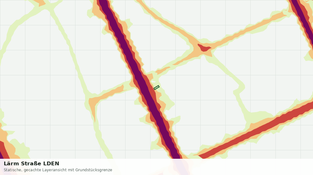 Statische Kartenansicht: Lärm Straße LDEN