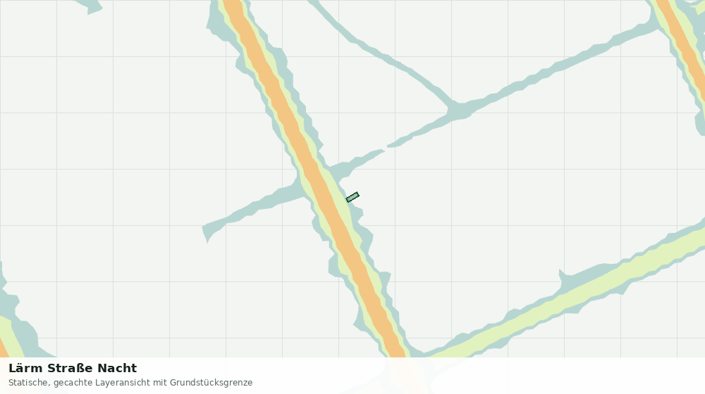 Statische Kartenansicht: Lärm Straße Nacht