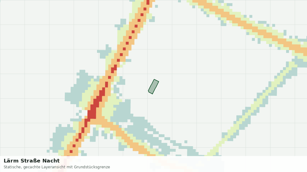 Statische Kartenansicht: Lärm Straße Nacht