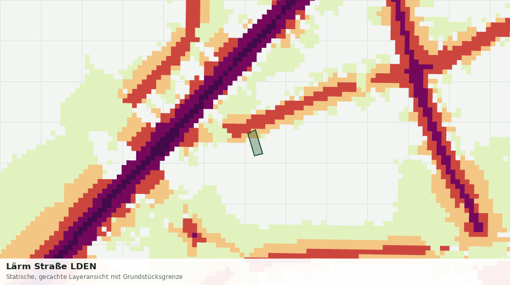Statische Kartenansicht: Lärm Straße LDEN