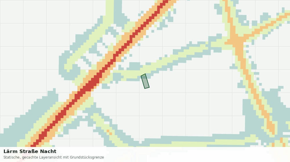 Statische Kartenansicht: Lärm Straße Nacht