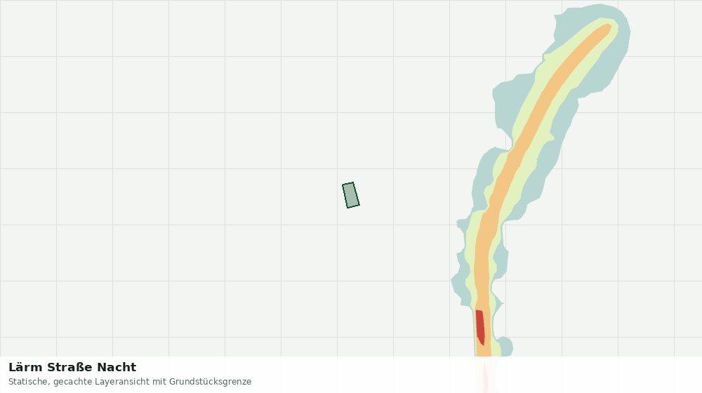 Statische Kartenansicht: Lärm Straße Nacht