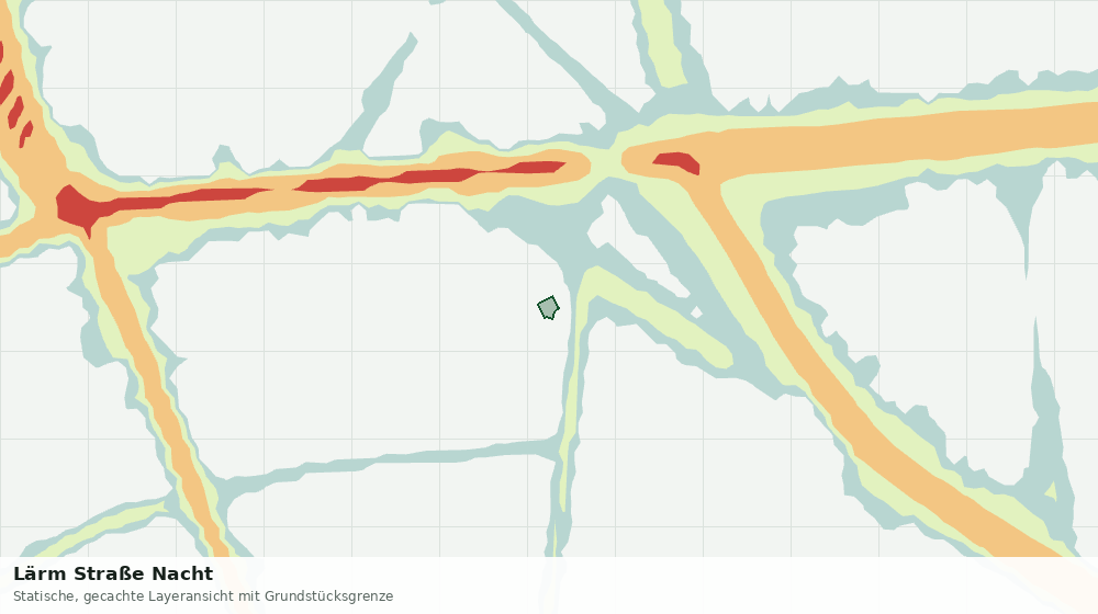 Statische Kartenansicht: Lärm Straße Nacht