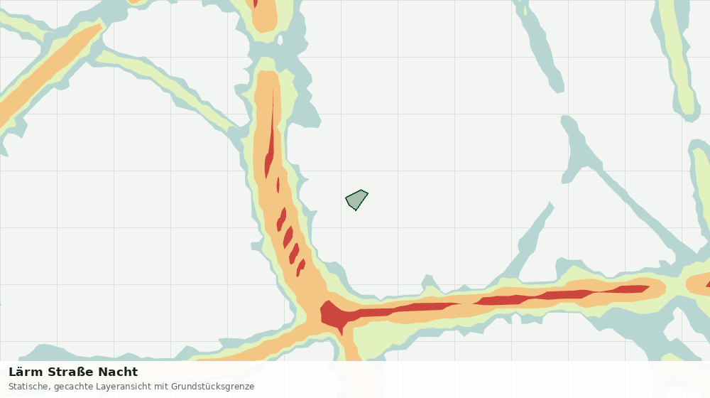 Statische Kartenansicht: Lärm Straße Nacht