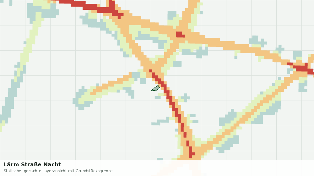 Statische Kartenansicht: Lärm Straße Nacht