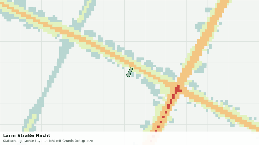 Statische Kartenansicht: Lärm Straße Nacht