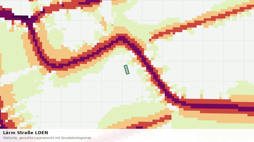 Statische Kartenansicht: Lärm Straße LDEN