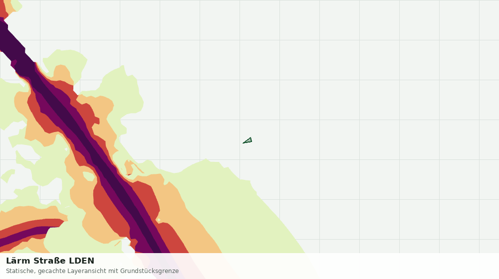 Statische Kartenansicht: Lärm Straße LDEN