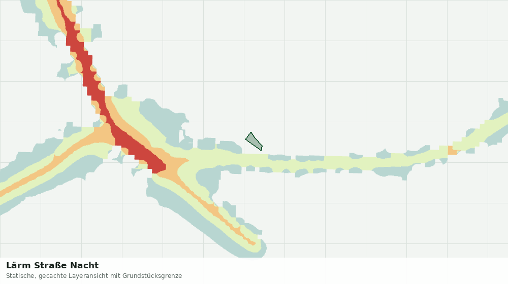 Statische Kartenansicht: Lärm Straße Nacht