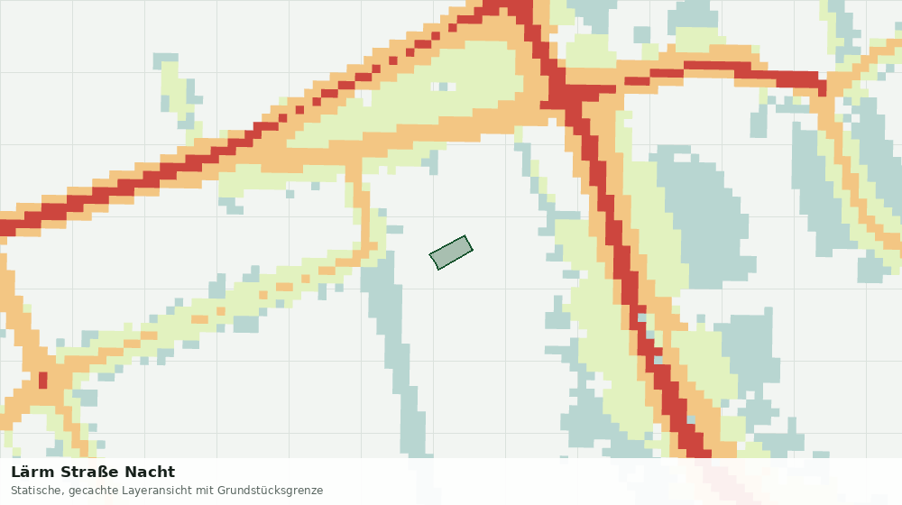 Statische Kartenansicht: Lärm Straße Nacht