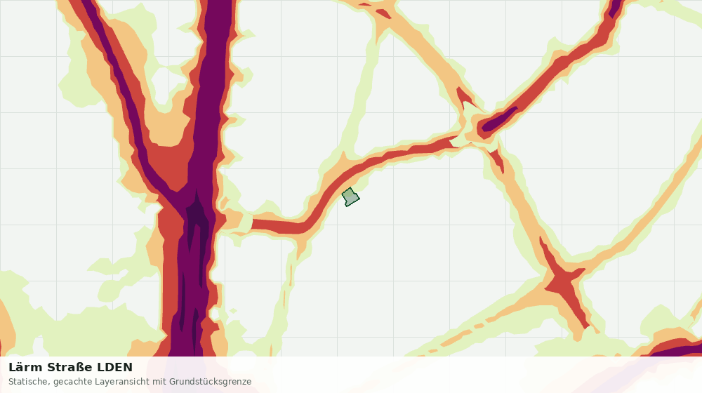 Statische Kartenansicht: Lärm Straße LDEN