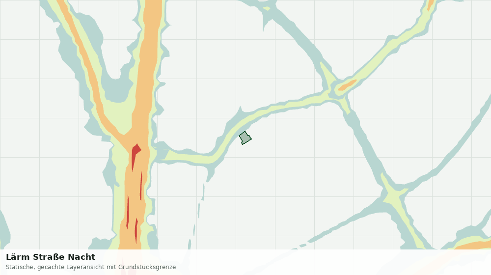 Statische Kartenansicht: Lärm Straße Nacht