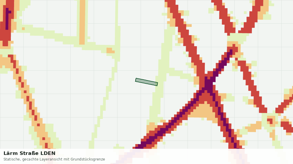 Statische Kartenansicht: Lärm Straße LDEN