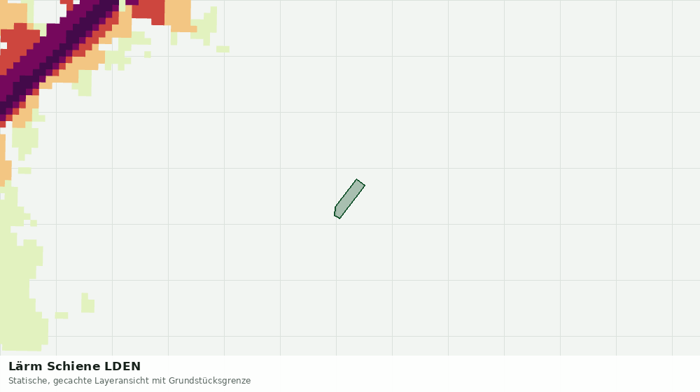 Statische Kartenansicht: Lärm Schiene LDEN