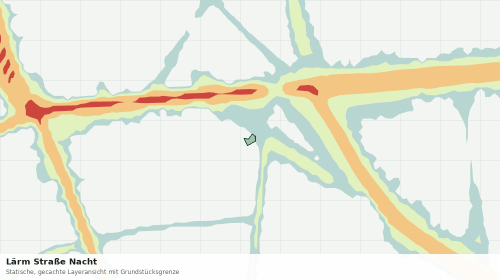 Statische Kartenansicht: Lärm Straße Nacht