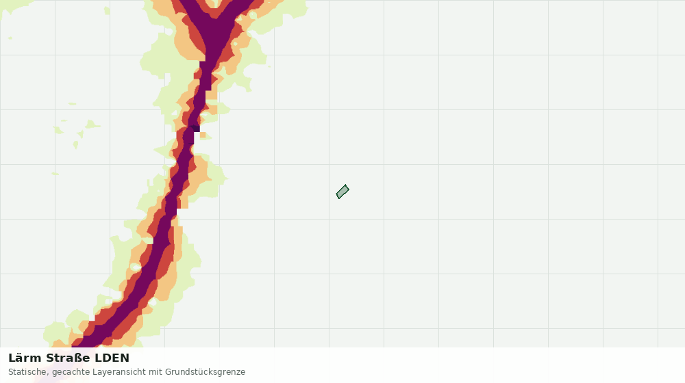 Statische Kartenansicht: Lärm Straße LDEN