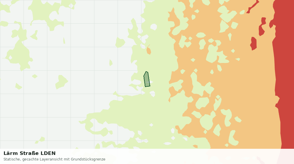 Statische Kartenansicht: Lärm Straße LDEN