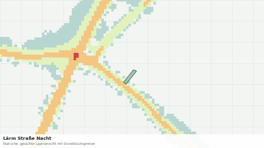 Statische Kartenansicht: Lärm Straße Nacht