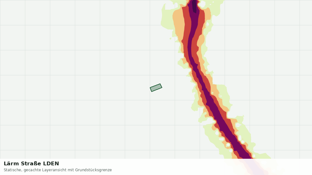 Statische Kartenansicht: Lärm Straße LDEN