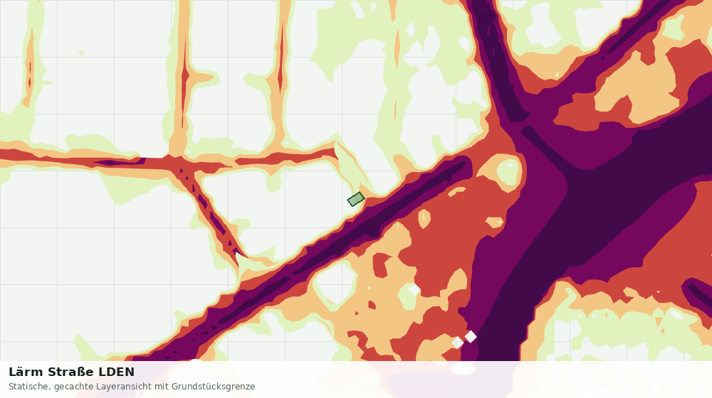 Statische Kartenansicht: Lärm Straße LDEN