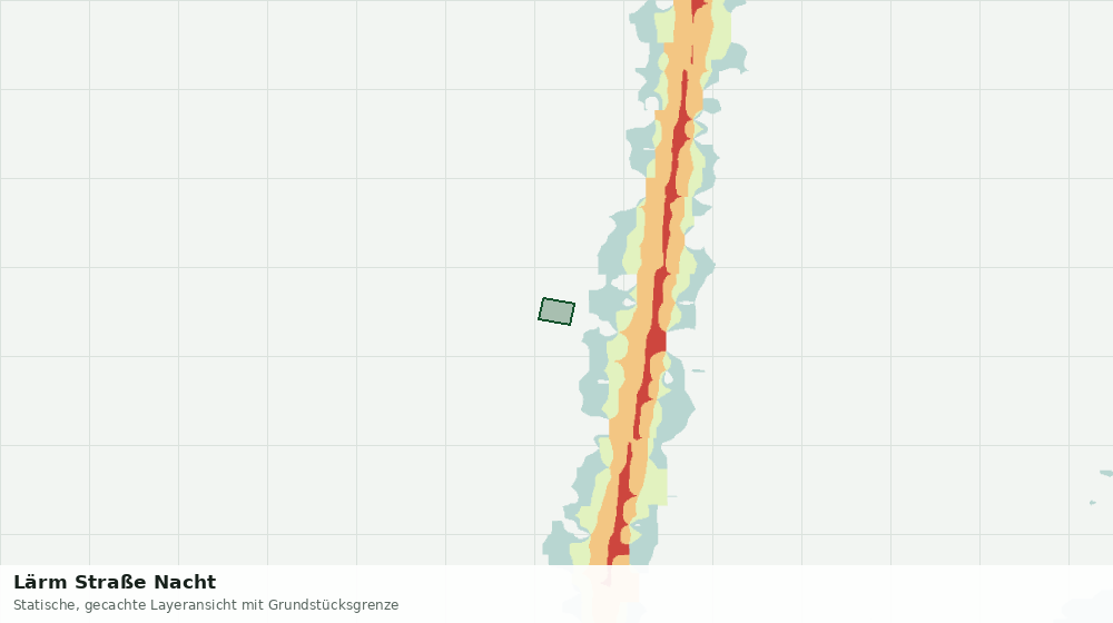 Statische Kartenansicht: Lärm Straße Nacht