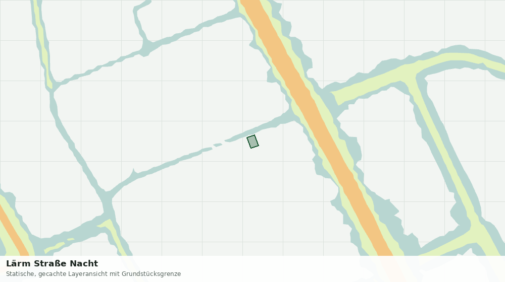 Statische Kartenansicht: Lärm Straße Nacht
