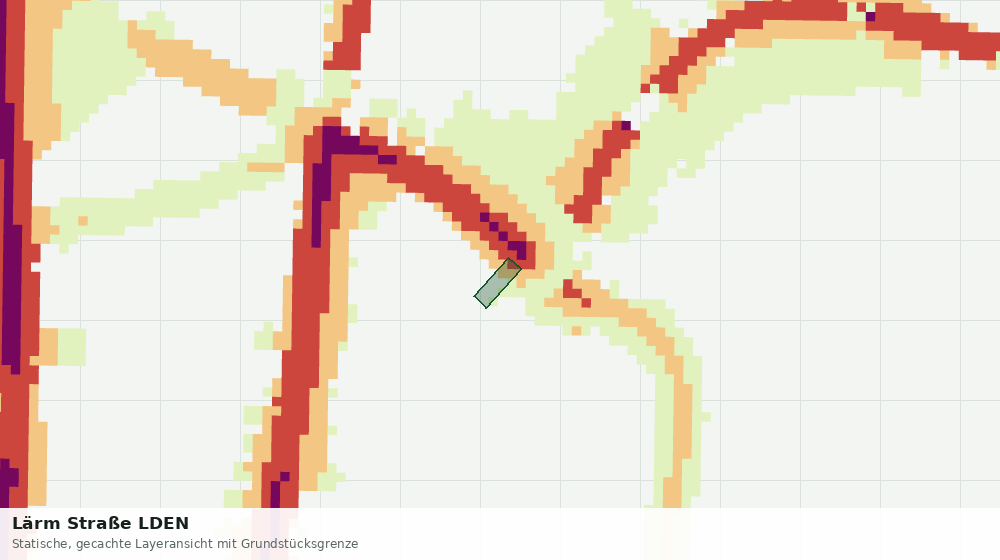 Statische Kartenansicht: Lärm Straße LDEN