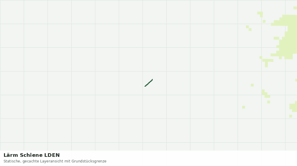 Statische Kartenansicht: Lärm Schiene LDEN