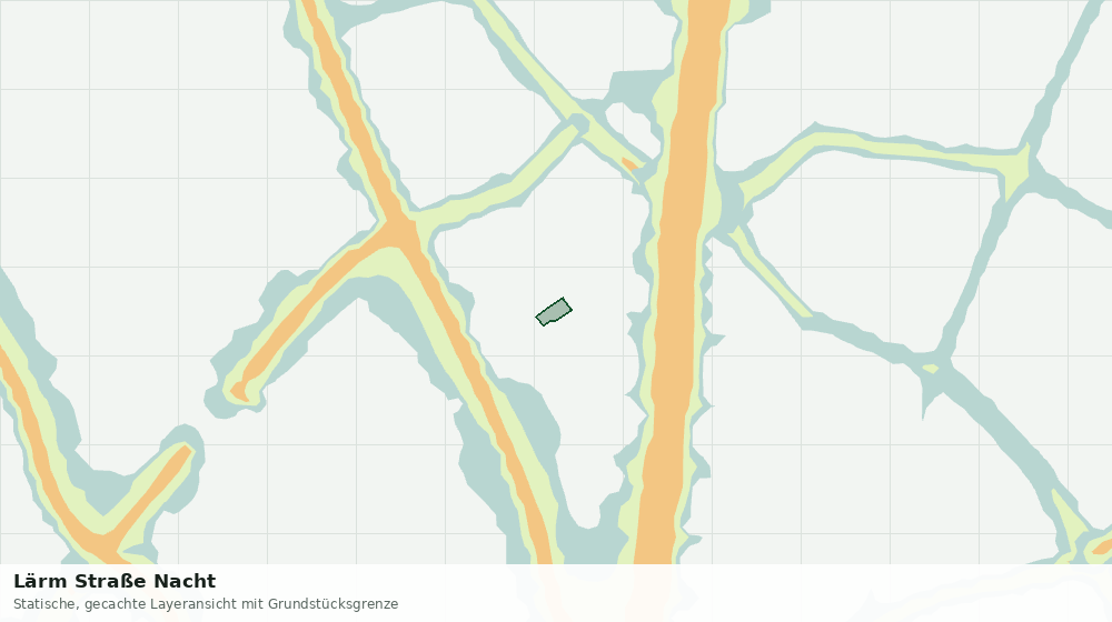 Statische Kartenansicht: Lärm Straße Nacht
