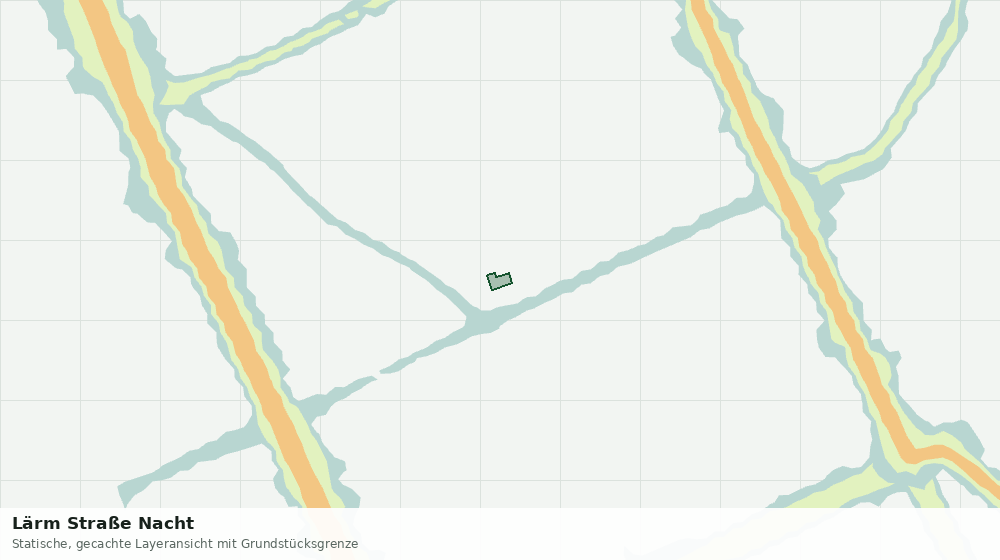 Statische Kartenansicht: Lärm Straße Nacht