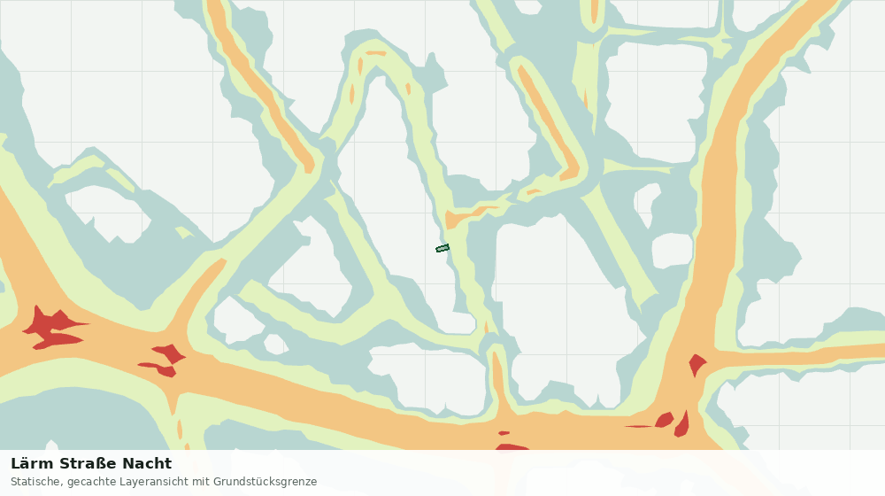 Statische Kartenansicht: Lärm Straße Nacht