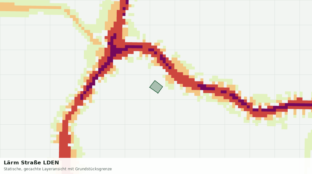 Statische Kartenansicht: Lärm Straße LDEN