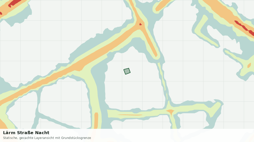 Statische Kartenansicht: Lärm Straße Nacht