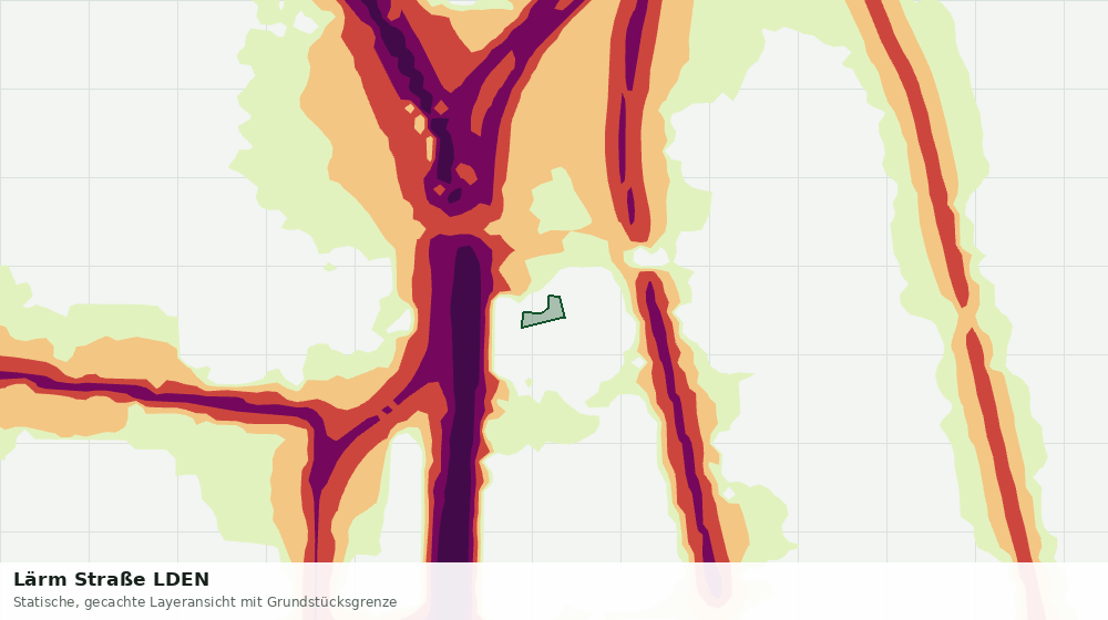 Statische Kartenansicht: Lärm Straße LDEN