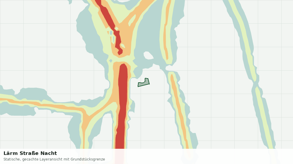 Statische Kartenansicht: Lärm Straße Nacht