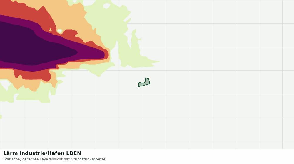Statische Kartenansicht: Lärm Industrie/Häfen LDEN