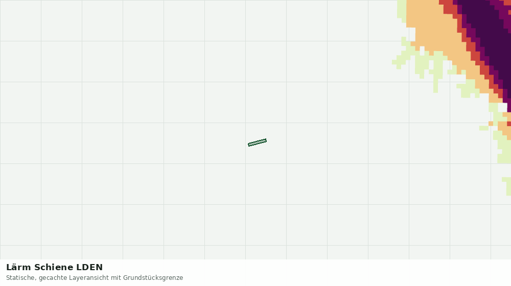Statische Kartenansicht: Lärm Schiene LDEN