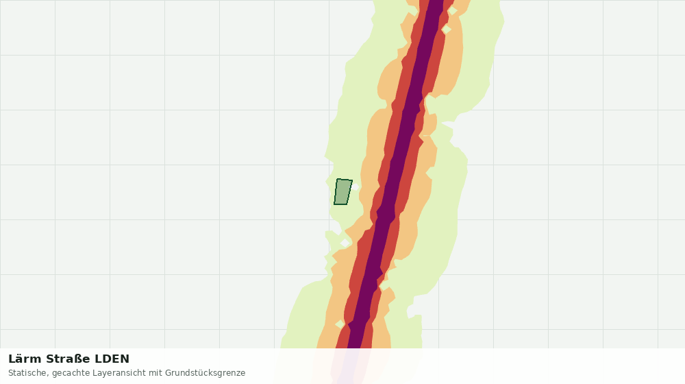 Statische Kartenansicht: Lärm Straße LDEN