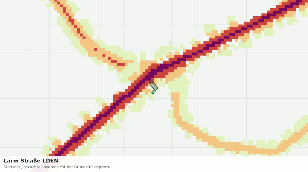Statische Kartenansicht: Lärm Straße LDEN