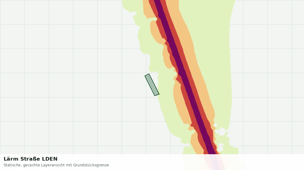 Statische Kartenansicht: Lärm Straße LDEN